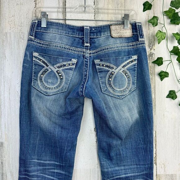 Big Star Womens Jeans Liv Bootcut 26R with Stretch Low Rise Medium Wash - Picture 6 of 11